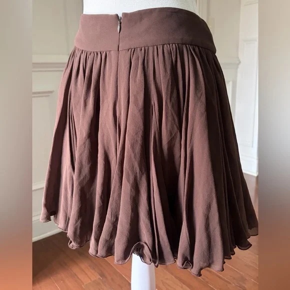 Dolce & Gabbana Chocolate Brown Skater Skirt Size 38 - Picture 3 of 4